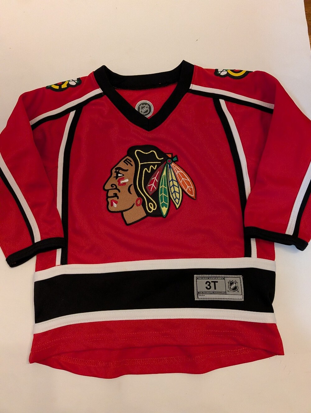 Chicago Blackhawks Red Kids Hockey Jersey - 3T